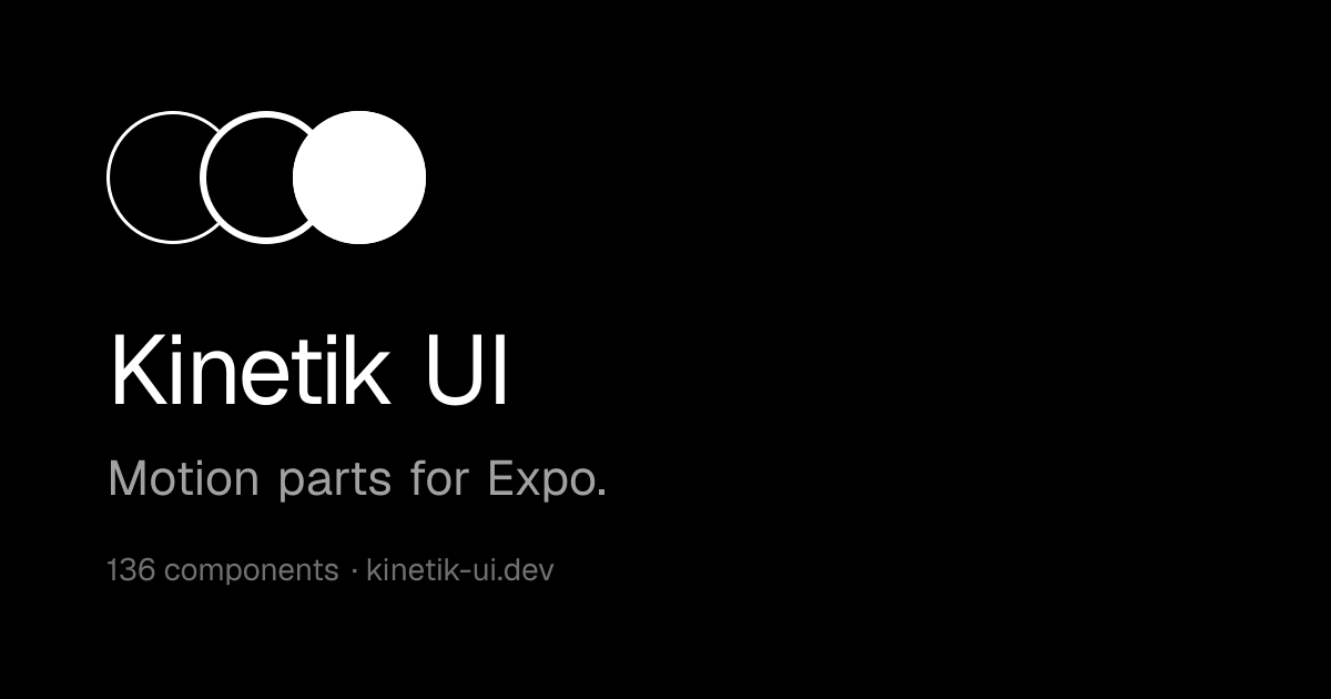 Read More · Kinetik UI